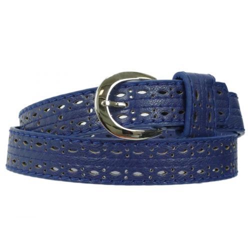 Ceinture similicuir ajouré largeur 3,5 cm MADI