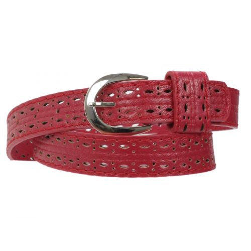 Ceinture similicuir ajouré largeur 3,5 cm MADI