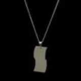 Collier acier inoxydable, pendentif Edit