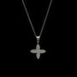 Collier acier inoxydable, pendentif coeurs