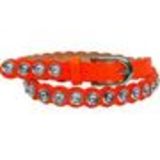 Ceinture similicuir 2 cm, Strass XL acrylique, 2809 orange neon 85 - 2810-9303