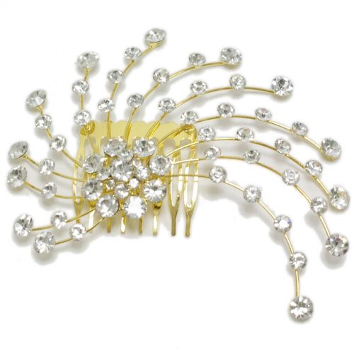 Bijoux de cheveux, papillon, fleurs, strass, 32030