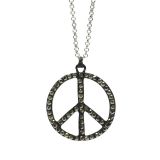 Collar 80 cm largo Peace and Love